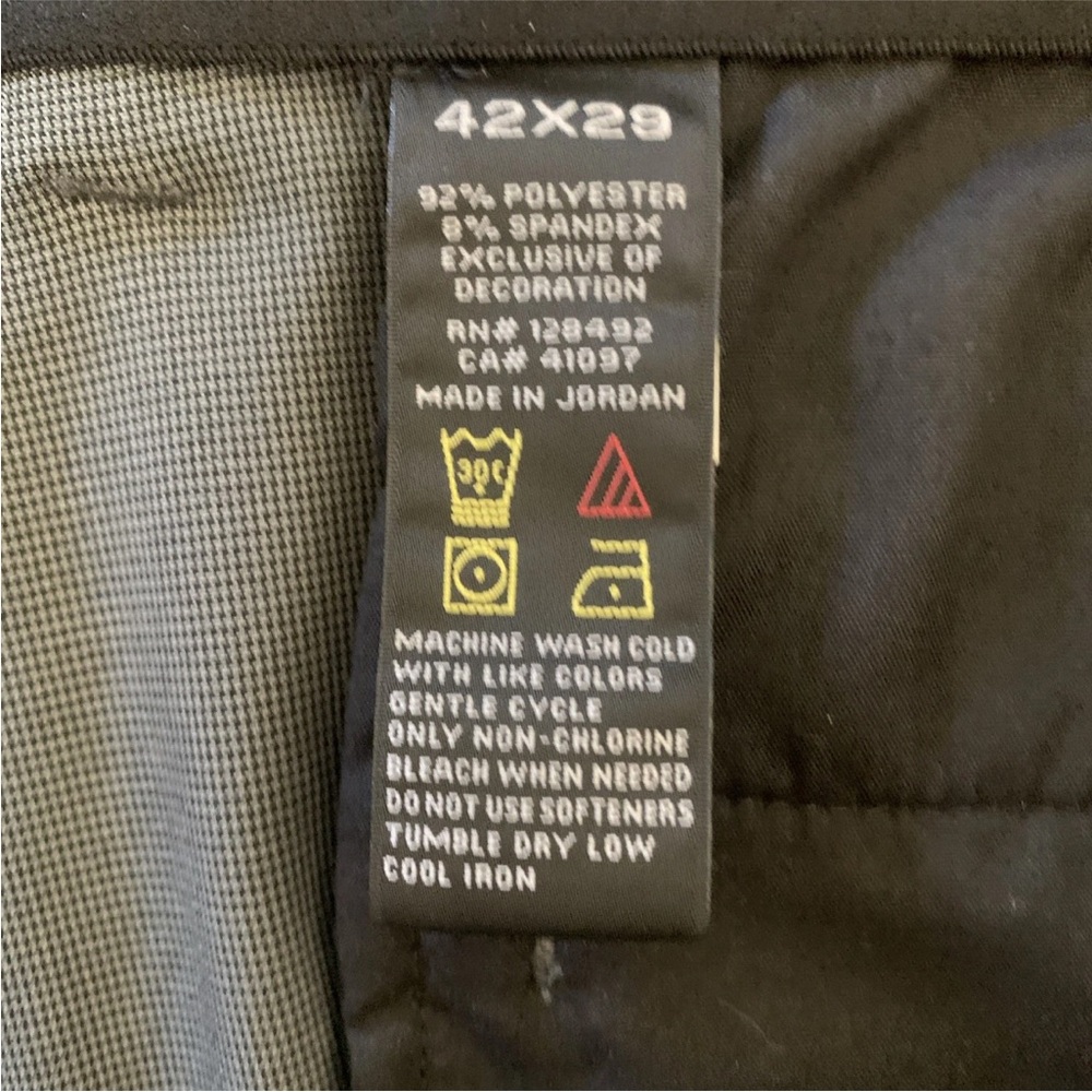 Greg Norman Men's 42x28 Ultimate Classic Travel Pant Grey Golf Poly Blend - Picture 5 of 10